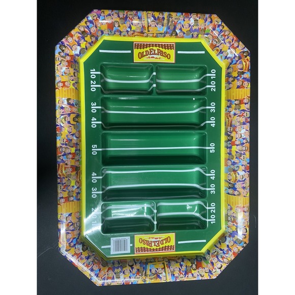 The Unbranded Brand Other - Old El Paso Vintage Football Stadium Taco/Appetizer Serving Tray/Platter